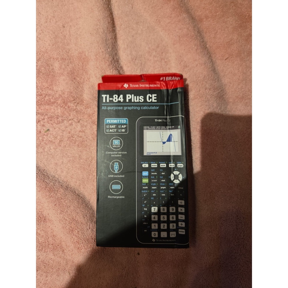 New Texas Instruments TI-84+ CE Python Graphing Calculator BOX Damage
